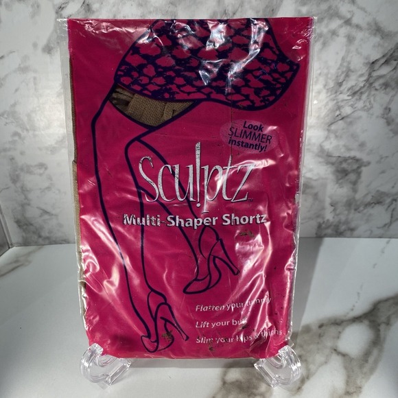 Silkies Shapewear Shorts Sculptz Multi Shaper Size Small- Cocoa 730111 - Picture 2 of 5